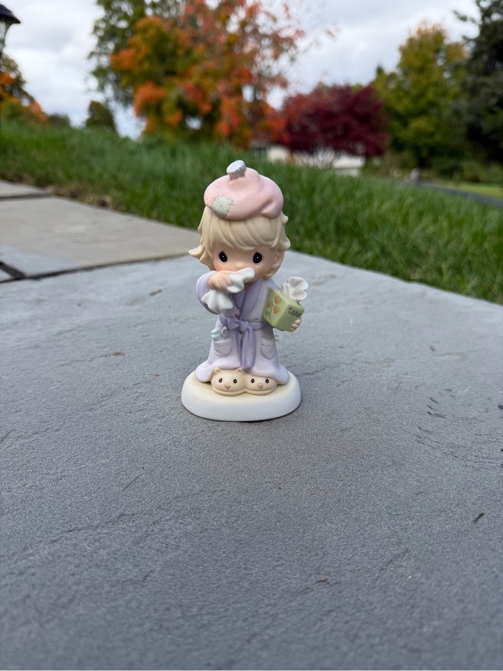 Precious Moments Pastel Pink & Lavender Figurine